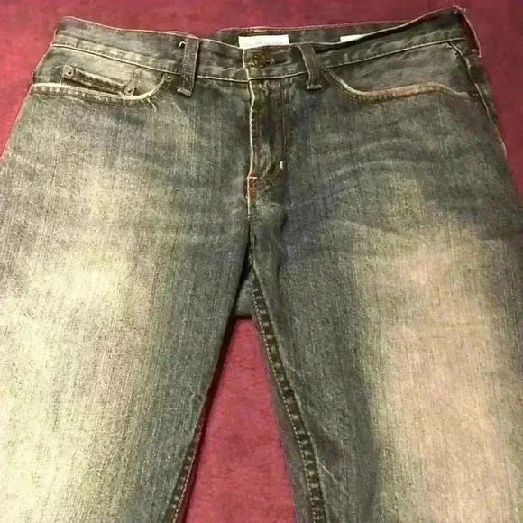 Denim Men's Jeans 31x32 Dillon Skinny Blue Distressed Denim. Vintage Bullhead